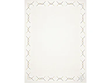DELANO TWILL - Rectangular wool and silk rug with geometric shapes by Edition Bougainville - view 2